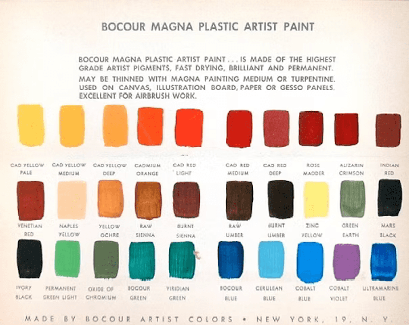 Bocour Magna Acrylic