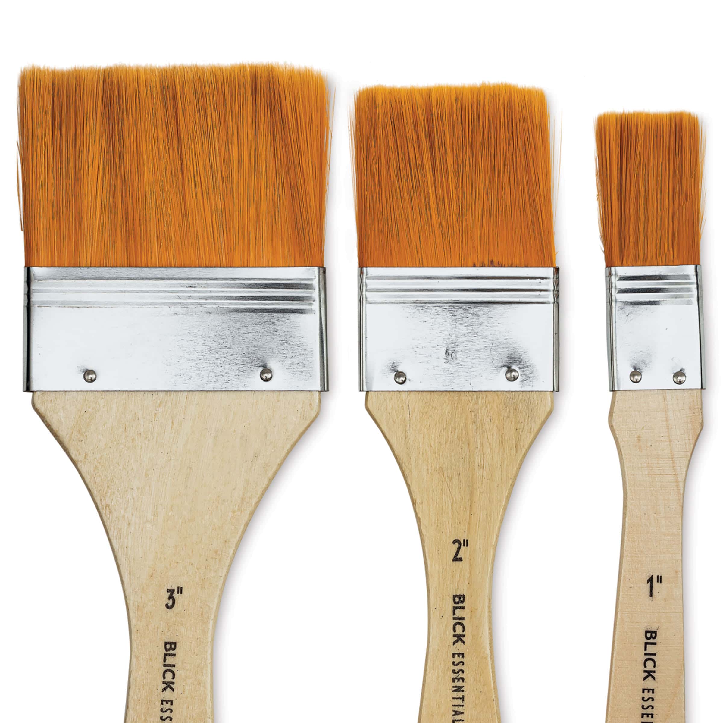 Blick Essentials Brown Nylon Utility Brushes